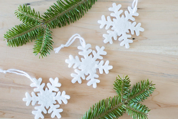 Felt Snowflake Ornaments – Wool Jamboree