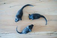 Felted Mouse Kicker Toy - Redheadnblue
