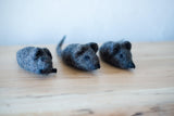 Felted Mouse Kicker Toy - Redheadnblue