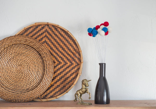 4th of July Felt Ball Bouquet - Redheadnblue