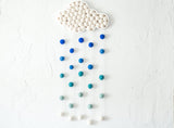 Felt Ball Blue Ombre Rain Cloud - Redheadnblue