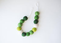 Green Ombre Curtain Ties - Redheadnblue