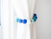 Blue Ombre Curtain Ties - Redheadnblue