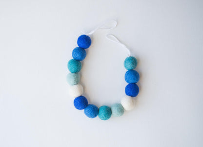 Blue Ombre Curtain Ties - Redheadnblue