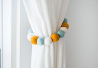 Custom Curtain Tie Backs - Wool Jamboree