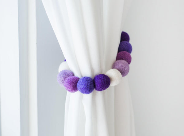 Purple Ombre Curtain Ties - Redheadnblue