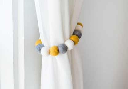 Gold & Neutrals Curtain Ties - Redheadnblue