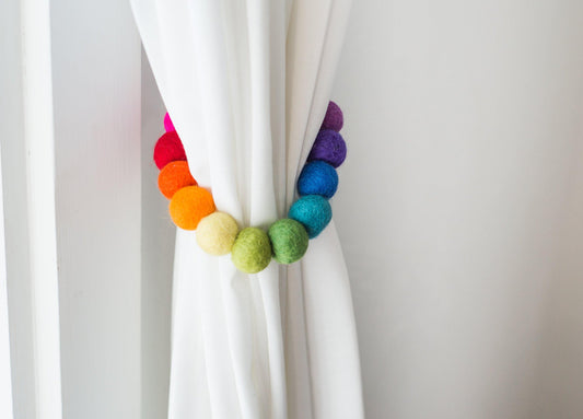 Rainbow Curtain Ties - Redheadnblue