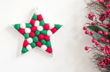 Felt Ball Christmas Star - Redheadnblue