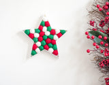 Felt Ball Christmas Star - Redheadnblue