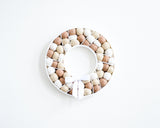 Neutrals Felt Ball Wreath - Redheadnblue