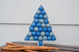 Blues Felt Ball Tree - Redheadnblue