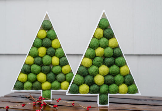 Shades of Green Christmas Tree - Redheadnblue