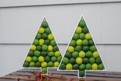 Shades of Green Christmas Tree - Redheadnblue
