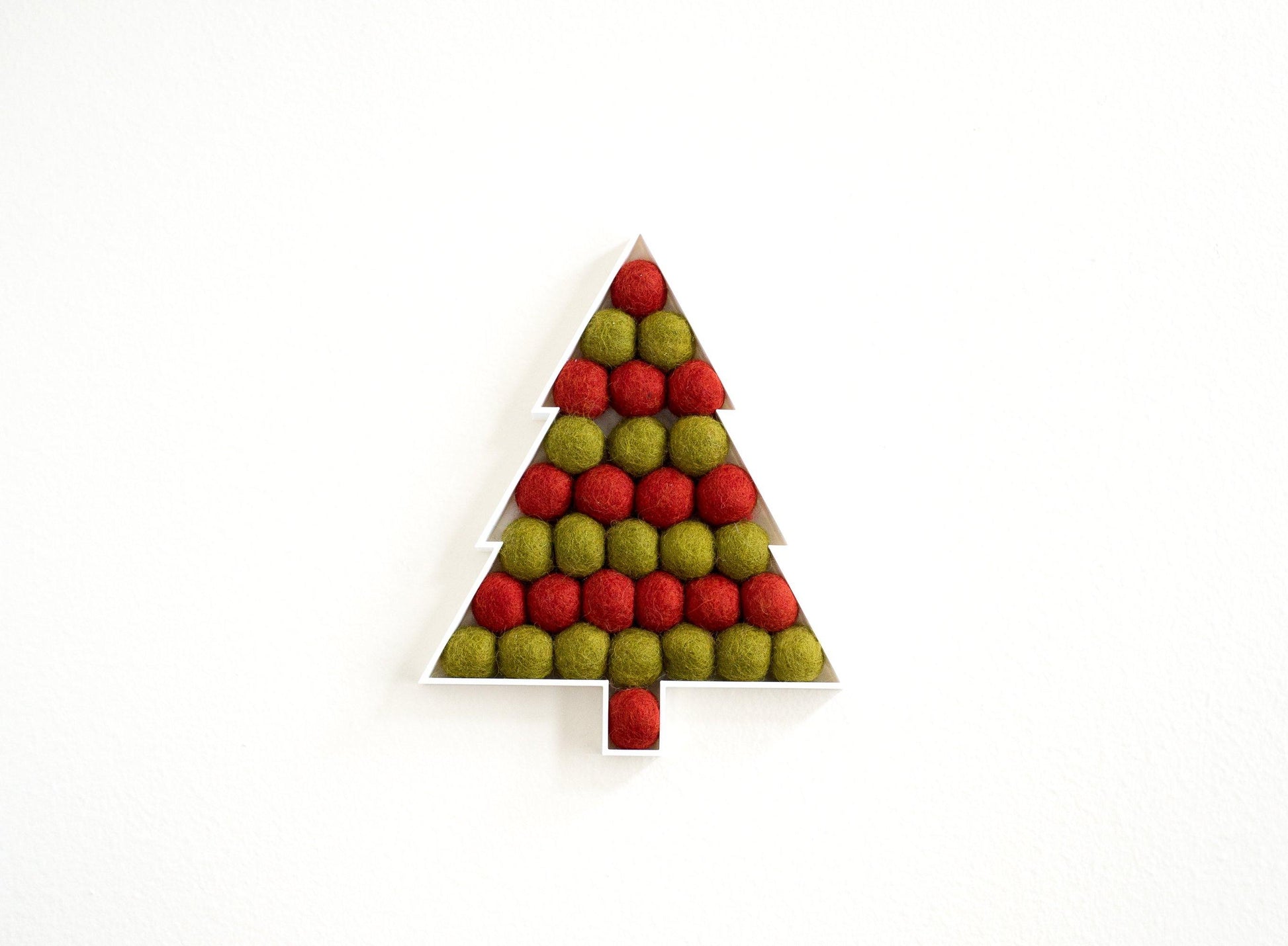 Muted Stripe Christmas Tree - Redheadnblue