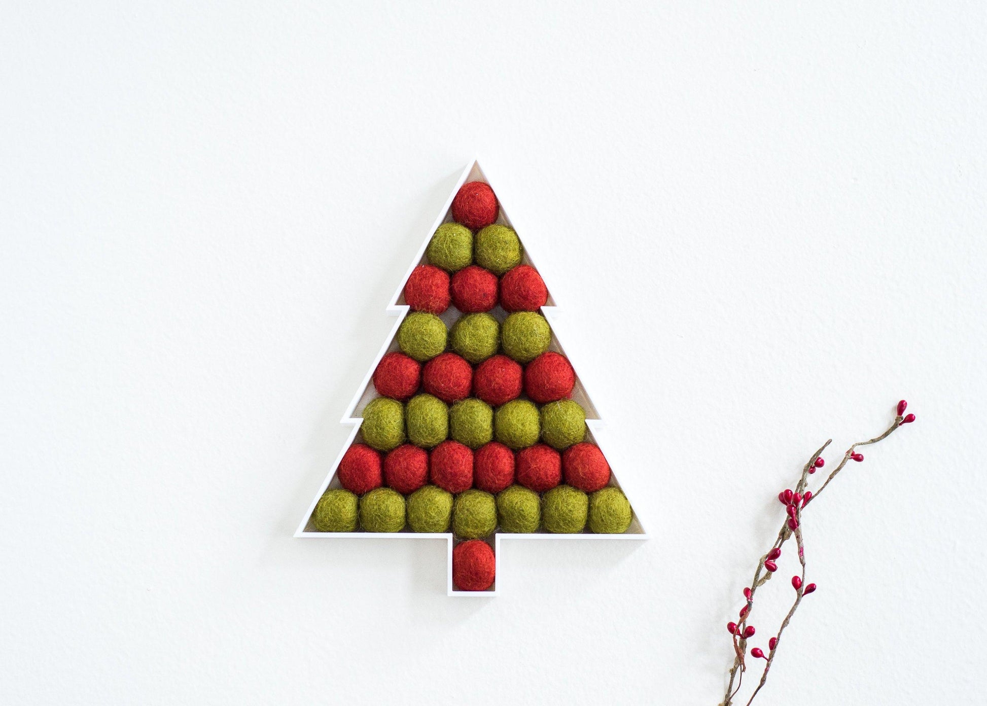 Muted Stripe Christmas Tree - Redheadnblue