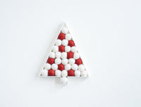 White & Red Christmas Tree - Redheadnblue