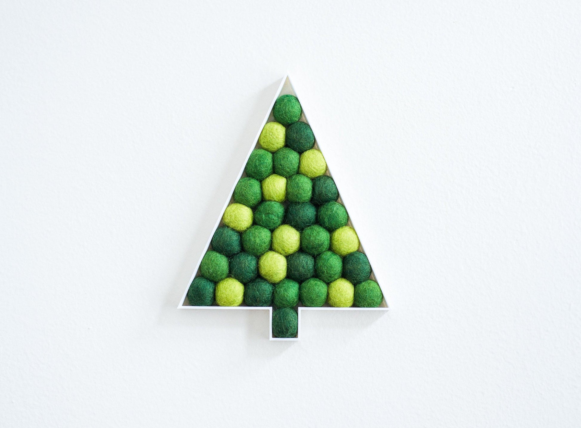 Shades of Green Christmas Tree - Redheadnblue