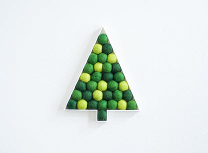 Shades of Green Christmas Tree - Redheadnblue