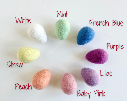 Felt Egg Ornaments