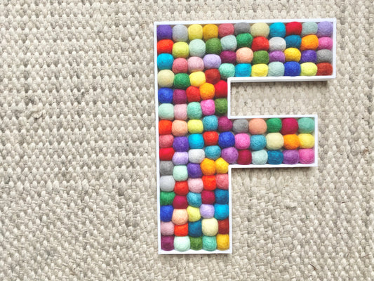 Felt Ball Letter F