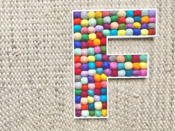 Felt Ball Letter F