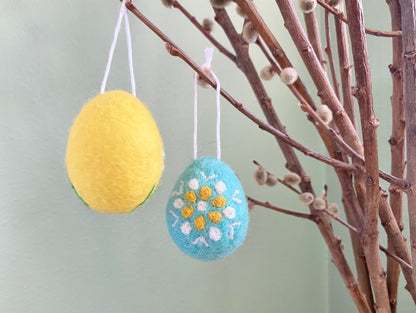 Felt Egg Ornaments