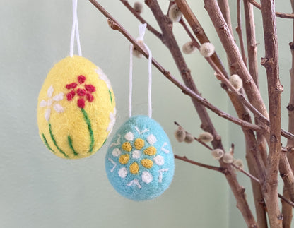 Felt Egg Ornaments