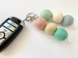 Custom Felt Ball Keychain