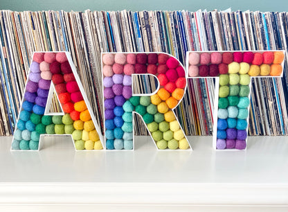 ART Felt Ball Letters