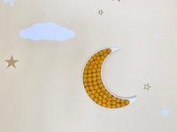 Gold Felt Ball Crescent Moon