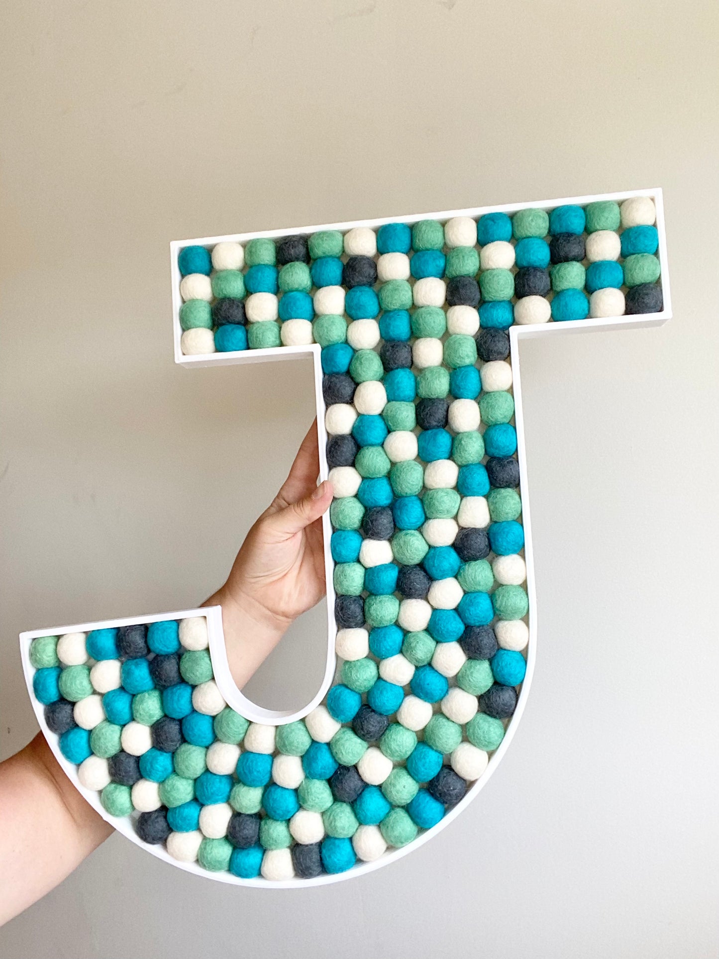 Christmas JOY Felt Ball Letters