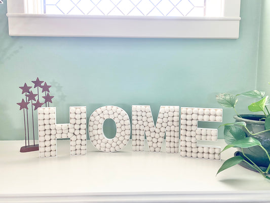 HOME Felt Ball Letters