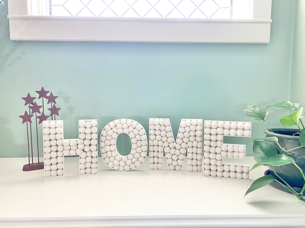 HOME Felt Ball Letters