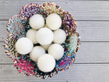 Extra Large White Dryer Ball - Redheadnblue
