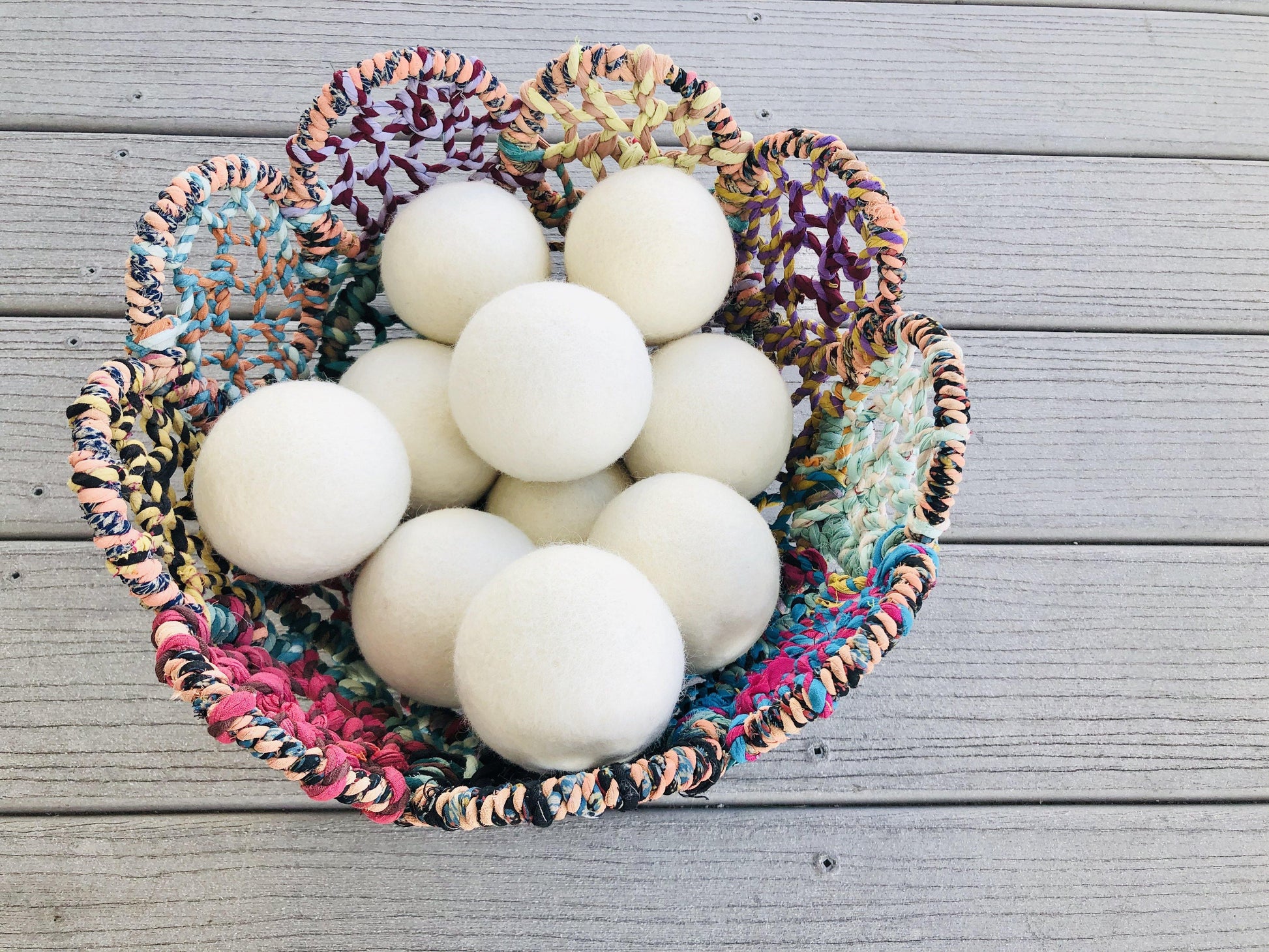 Extra Large White Dryer Ball - Redheadnblue