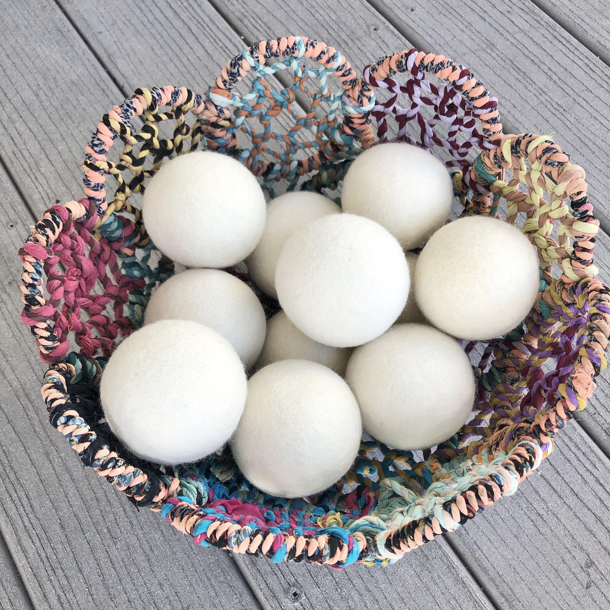 Extra Large White Dryer Ball - Redheadnblue