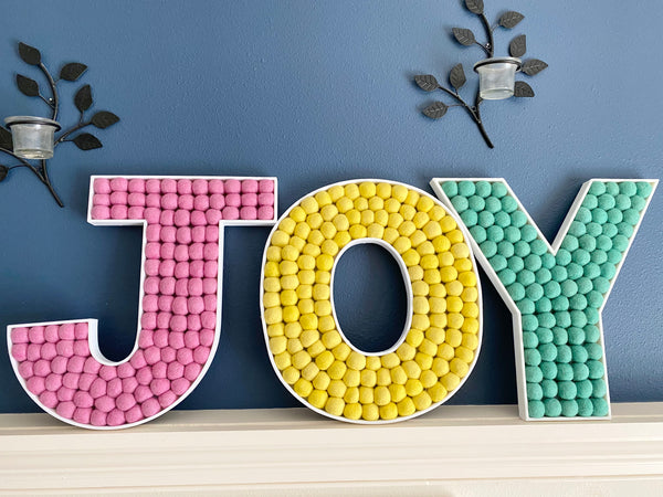 Easter JOY Felt Ball Letters – Wool Jamboree