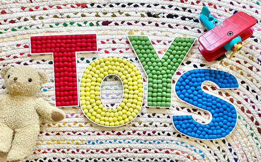TOYS Felt Ball Letters