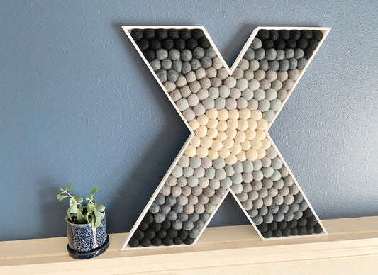 Felt Ball Letter X