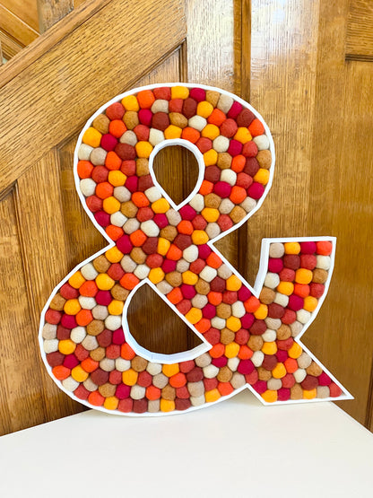 Felt Ball Ampersand - &