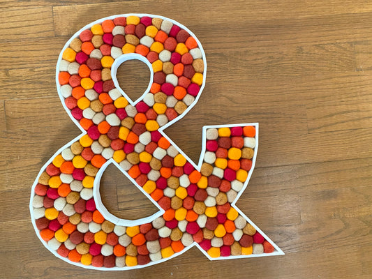Felt Ball Ampersand - &