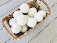 Large White Dryer Ball - Redheadnblue