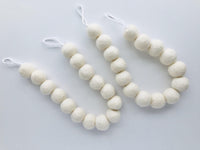 Solid White Curtain Ties - Redheadnblue