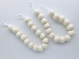 Solid White Curtain Ties - Redheadnblue