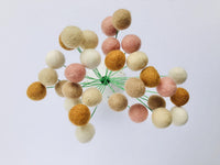 Custom Felt Ball Bouquets - Redheadnblue