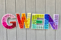 Felt Ball Letter E