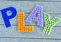 Felt Ball Letter P