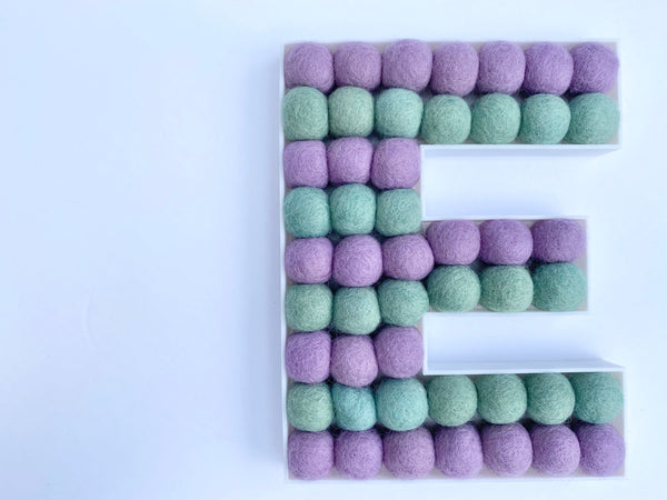 Felt Ball Letter E