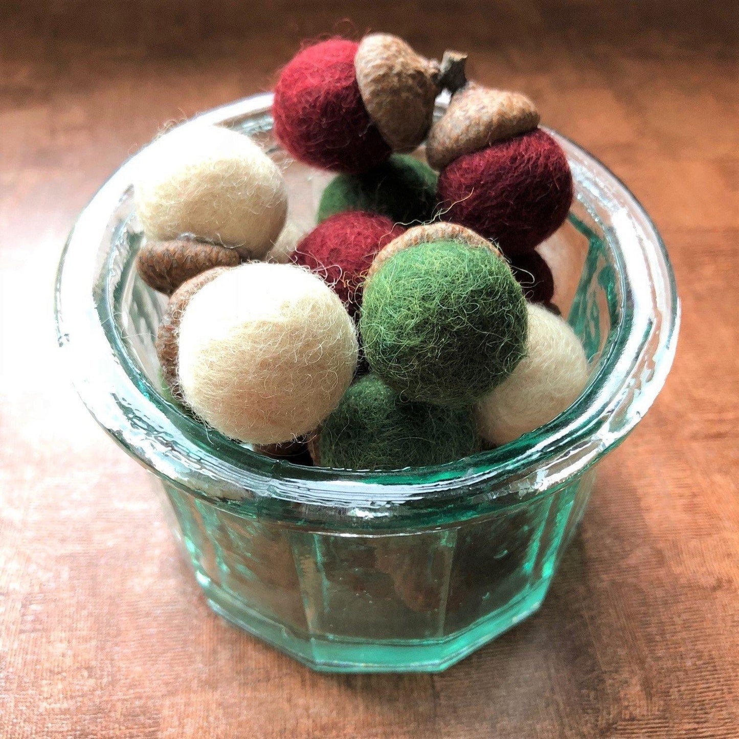 Classy Christmas Wool Acorns - Redheadnblue